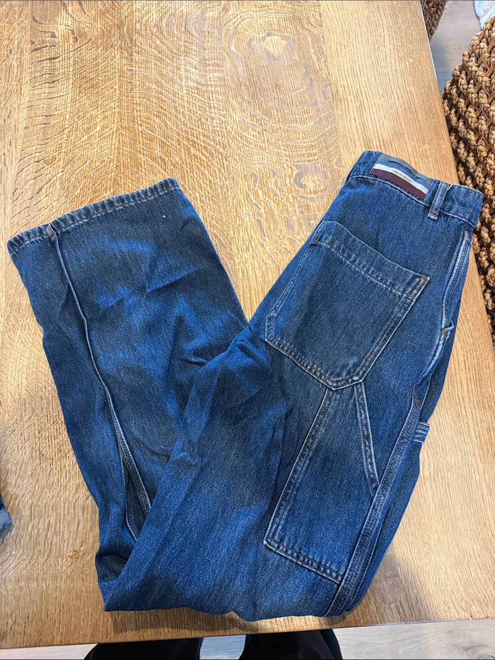 Vanessa Bruno women’s Relaxed Carpenter Jeans in Deep Blue